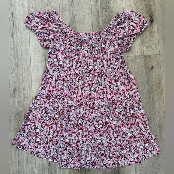 Maurices Pink Floral Off-Shoulder Dress - Picture 2 of 8